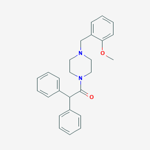 1-(Diphenylacetyl)-4-(2-methoxybenzyl)piperazine