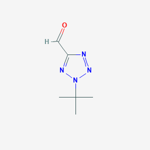 molecular formula C6H10N4O B2492162 2-tert-butyl-2H-1,2,3,4-tetrazole-5-carbaldehyde CAS No. 1512496-52-4
