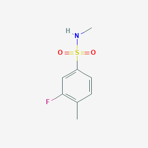 molecular formula C8H10FNO2S B2492170 3-Fluoro-N,4-dimethylbenzene-1-sulfonamide CAS No. 1094701-42-4
