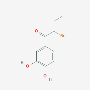 molecular formula C10H11BrO3 B2492176 2-Bromo-1-(3,4-dihydroxyphenyl)butan-1-one CAS No. 2059685-96-8