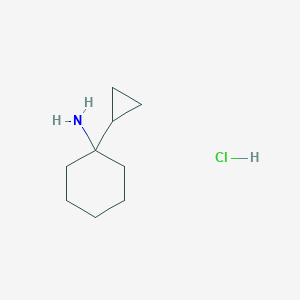 molecular formula C9H18ClN B2492177 1-Cyclopropylcyclohexan-1-amine;hydrochloride CAS No. 2248336-25-4