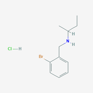 molecular formula C11H17BrClN B2492199 N-(2-Bromobenzyl)-2-butanamine hydrochloride CAS No. 1051919-31-3