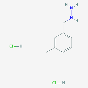 molecular formula C8H14Cl2N2 B2492219 (3-甲基苯基)甲基肼;二盐酸盐 CAS No. 2248321-55-1
