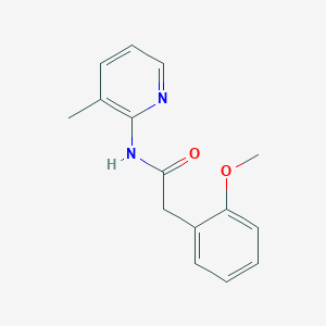 molecular formula C15H16N2O2 B249222 2-(2-methoxyphenyl)-N-(3-methylpyridin-2-yl)acetamide 