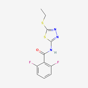 N-(5-ethylsulfanyl-1,3,4-thiadiazol-2-yl)-2,6-difluorobenzamide