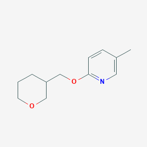 molecular formula C12H17NO2 B2492245 5-Methyl-2-[(oxan-3-yl)methoxy]pyridine CAS No. 2202176-70-1