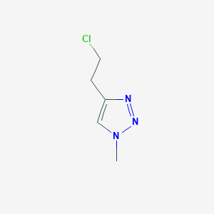 molecular formula C5H8ClN3 B2492249 4-(2-chloroethyl)-1-methyl-1H-1,2,3-triazole CAS No. 1251354-15-0