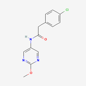 molecular formula C13H12ClN3O2 B2492253 2-(4-chlorophenyl)-N-(2-methoxypyrimidin-5-yl)acetamide CAS No. 1396760-35-2