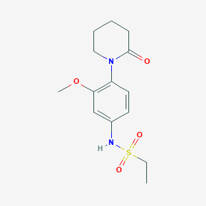 N-(3-methoxy-4-(2-oxopiperidin-1-yl)phenyl)ethanesulfonamide
