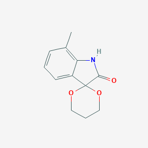 molecular formula C12H13NO3 B249229 7'-methylspiro[1,3-dioxane-2,3'-indol]-2'(1'H)-one 