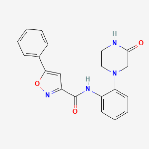 N-[2-(3-oxopiperazin-1-yl)phenyl]-5-phenyl-1,2-oxazole-3-carboxamide