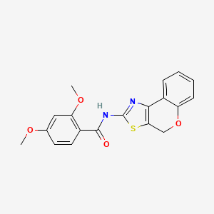 molecular formula C19H16N2O4S B2492300 N-(4H-chromeno[4,3-d]thiazol-2-yl)-2,4-dimethoxybenzamide CAS No. 681157-61-9