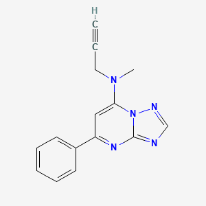 N-methyl-5-phenyl-N-(prop-2-yn-1-yl)-[1,2,4]triazolo[1,5-a]pyrimidin-7-amine