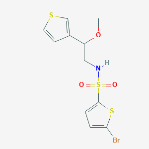 5-bromo-N-(2-methoxy-2-(thiophen-3-yl)ethyl)thiophene-2-sulfonamide