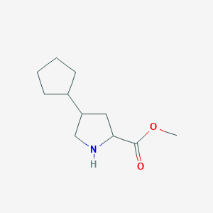 Methyl 4-cyclopentylpyrrolidine-2-carboxylate