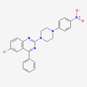 6-Bromo-2-[4-(4-nitrophenyl)piperazin-1-yl]-4-phenylquinazoline