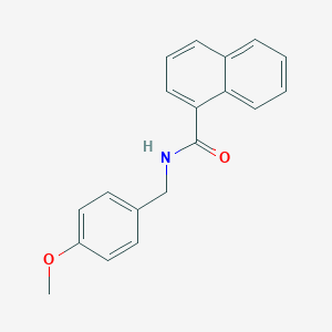 molecular formula C19H17NO2 B249233 N-(4-methoxybenzyl)-1-naphthamide 