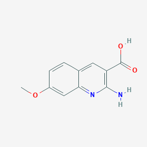 2-Amino-7-methoxyquinoline-3-carboxylic acid