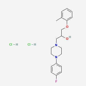 1-(4-(4-Fluorophenyl)piperazin-1-yl)-3-(o-tolyloxy)propan-2-ol dihydrochloride