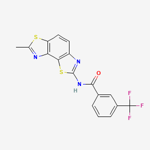 N-(7-methyl-[1,3]thiazolo[5,4-e][1,3]benzothiazol-2-yl)-3-(trifluoromethyl)benzamide