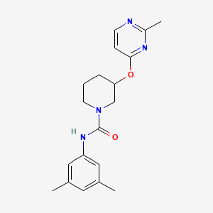 N-(3,5-dimethylphenyl)-3-((2-methylpyrimidin-4-yl)oxy)piperidine-1-carboxamide