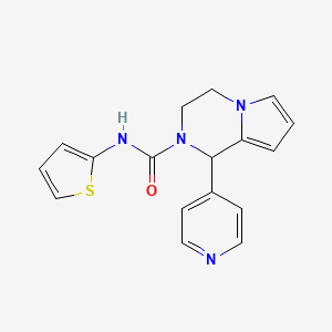 1-(pyridin-4-yl)-N-(thiophen-2-yl)-3,4-dihydropyrrolo[1,2-a]pyrazine-2(1H)-carboxamide