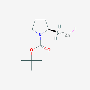 molecular formula C10H18INO2Zn B2492362 Tert-butyl (2R)-2-methanidylpyrrolidine-1-carboxylate;iodozinc(1+) CAS No. 2135683-37-1