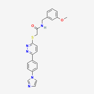 2-((6-(4-(1H-imidazol-1-yl)phenyl)pyridazin-3-yl)thio)-N-(3-methoxybenzyl)acetamide