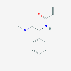 molecular formula C14H20N2O B2492377 N-[2-(Dimethylamino)-1-(4-methylphenyl)ethyl]prop-2-enamide CAS No. 2411219-76-4