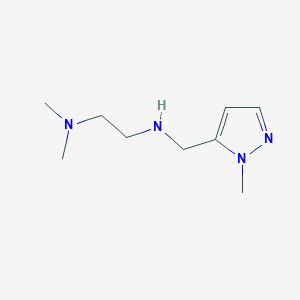 molecular formula C9H18N4 B2492398 [2-(Dimethylamino)ethyl][(1-methyl-1H-pyrazol-5-yl)methyl]amine CAS No. 1157106-96-1