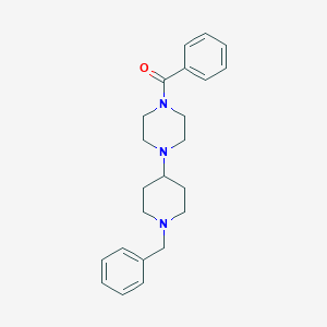 molecular formula C23H29N3O B249243 1-Benzoyl-4-(1-benzyl-4-piperidinyl)piperazine 