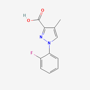 1-(2-fluorophenyl)-4-methyl-1H-pyrazole-3-carboxylic acid