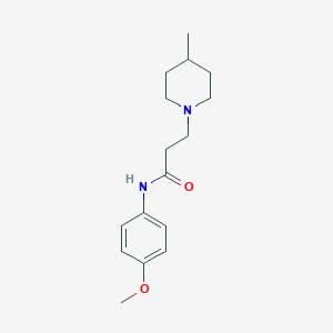 N-(4-methoxyphenyl)-3-(4-methylpiperidin-1-yl)propanamide