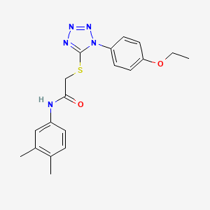 N-(3,4-dimethylphenyl)-2-[1-(4-ethoxyphenyl)tetrazol-5-yl]sulfanylacetamide