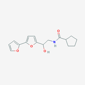 N-[2-[5-(Furan-2-yl)furan-2-yl]-2-hydroxyethyl]cyclopentanecarboxamide