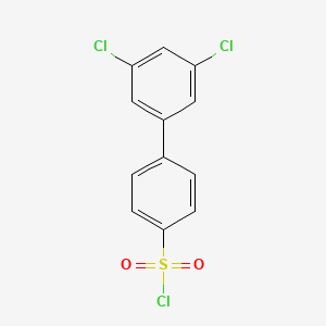 molecular formula C12H7Cl3O2S B2492467 4-(3,5-dichlorophenyl)benzenesulfonyl Chloride CAS No. 885267-95-8
