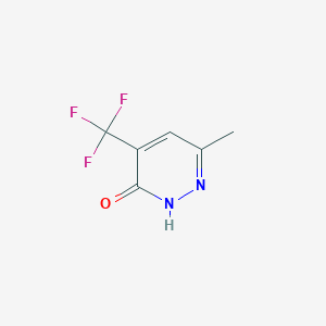 molecular formula C6H5F3N2O B2492471 6-Methyl-4-(trifluoromethyl)-2,3-dihydropyridazin-3-one CAS No. 560132-48-1