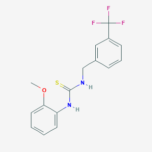 1-(2-Methoxyphenyl)-3-((3-(trifluoromethyl)phenyl)methyl)thiourea