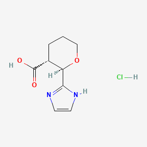 (2R,3R)-2-(1H-imidazol-2-yl)oxane-3-carboxylic acid hydrochloride