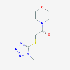 molecular formula C8H13N5O2S B249249 2-(1-Methyl-1H-tetrazol-5-ylsulfanyl)-1-morpholin-4-yl-ethanone 