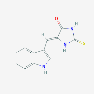 molecular formula C12H9N3OS B249251 (5Z)-5-(1H-indol-3-ylmethylidene)-2-sulfanylideneimidazolidin-4-one 