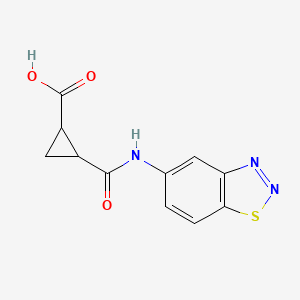 2-[(1,2,3-Benzothiadiazol-5-ylamino)carbonyl]cyclopropanecarboxylic acid