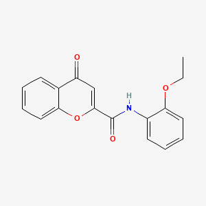 molecular formula C18H15NO4 B2492529 N-(2-ethoxyphenyl)-4-oxo-4H-chromene-2-carboxamide CAS No. 3957-66-2
