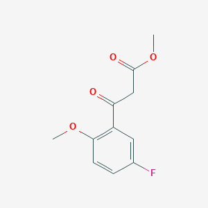 molecular formula C11H11FO4 B2492531 Methyl 3-(5-fluoro-2-methoxyphenyl)-3-oxopropanoate CAS No. 1226233-97-1