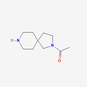 molecular formula C10H18N2O B2492539 1-(2,8-Diazaspiro[4.5]decan-2-yl)ethanone CAS No. 870082-43-2