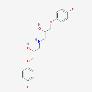 molecular formula C18H21F2NO4 B249256 1-(4-Fluorophenoxy)-3-{[3-(4-fluorophenoxy)-2-hydroxypropyl]amino}-2-propanol 