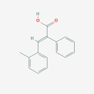 molecular formula C16H14O2 B249257 alpha-Phenyl-2-methylcinnamic acid 