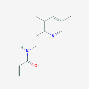 molecular formula C12H16N2O B2492573 N-[2-(3,5-Dimethylpyridin-2-yl)ethyl]prop-2-enamide CAS No. 1997492-37-1