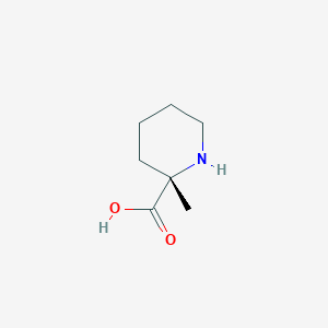 molecular formula C7H13NO2 B2492604 (S)-2-methylpiperidine-2-carboxylic acid CAS No. 89115-95-7
