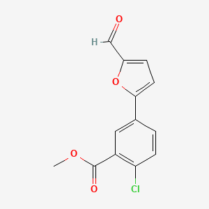 Methyl 2-chloro-5-(5-formylfuran-2-yl)benzoate